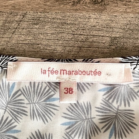 La Fee Maraboutee Cold Shoulder Cutouts Satin Blouse Size 38 - Picture 8 of 9